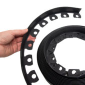 Kép 9/11 - Nortene Flexible Edge rugalmas, műanyag gyepszegély szett, leszúró tüskével, 4 cm x 10 m