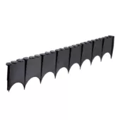 Kép 3/4 - Nortene Deco Barrier - Leszúrható ágyásszegély dekoratív, köves stílusú szegélyszéllel, 7,7 méter x 12,5 cm