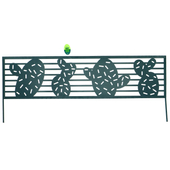 Kép 1/3 - Nortene metal border mini kerítés, festett fém ágyásszegély (40x100 cm) - Cactus, kaktusz