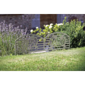 Kép 2/3 - Nortene metal border mini kerítés, festett fém ágyásszegély (40x100 cm) - Puppy, mák