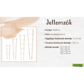 Kép 2/5 - Nortene Echelle bamboo, bambusz növénylétra 150x40 cm