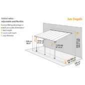 Kép 7/10 - Palram Sierra 4200 fehér 3 x 4,25 pergolák 6