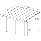 Kép 2/6 - Palram Sierra 4200 szürke 3 x 4,25 pergolák 1