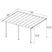 Kép 5/6 - Palram Sierra 5400 szürke 3 x 5,46 pergolák 4