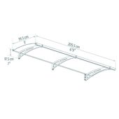Kép 2/7 - Palram Canopia Aquila 2050 bővíthető bejárati előtető 205cm x 92 cm