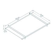 Kép 2/9 - Palram Canopia Nancy 1500 bejárati előtető 150x94 cm