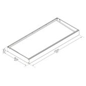 Kép 2/8 - Palram Canopia Sophia 2150 Clear bővíthető bejárati előtető 215x95 cm