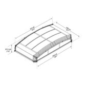 Kép 7/17 - Palram Canopia Majorca medence fedő, 8x4m