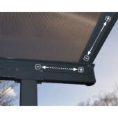 Kép 2/5 - Palram Capri 5400 szürke 3 x 5,46 pergolák 1