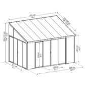 Kép 2/11 - Palram Canopia Torino télikert, 2,77 x 4,25 m