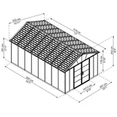 Kép 6/13 - Palram Yukon 11'x4,1' hosszabbító panel 5