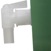 Kép 2/2 - 500 literes kerek esővízgyűjtő tetővel és 3/4&quot;-es csappal