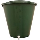 Kép 1/2 - ECOTANK 300 literes kerek esővízgyűjtő tetővel és 3/4