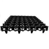 Kép 1/11 - Műanyag, fekete gyeprács, 49,2 cm x 49,2 cm