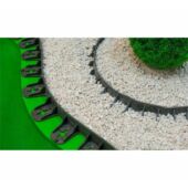 Kép 4/5 - Hajlítható zöld műanyag ágyásszegély 80 cm, zöld, 45 mm