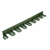 Kép 5/5 - Hajlítható zöld műanyag ágyásszegély 80 cm, zöld, 45 mm
