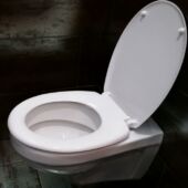 Kép 2/3 - Bézs orchideás WC ülőke