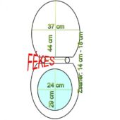 Kép 4/4 - Szürke kavicsos WC ülőke