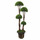 Kép 1/2 - Pom-Pom gömb buxus, műnövény 120 X 40 cm