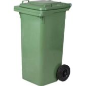 Kép 1/2 - Zöld kerekes szemetes szelektív kuka 120 liter