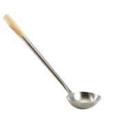 Kép 1/2 - Perfect Home Merőkanál, wok kanál fanyelű 250ml 72031