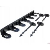 Kép 2/4 - Prosperplast gyepelválasztó szegély Border 0645, 4800x84x45 mm, fekete