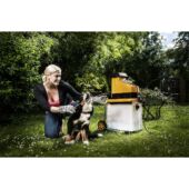 Kép 5/5 - Riwall PRO RES 3044 B Elektromos ágaprító 3000 W motorral, átlátszó gyűjtőedénnyel