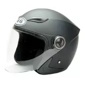 Kép 1/2 - Helmet66 FG101 matt fekete nyitott bukósisak, M, 57/58 cm