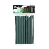 Kép 2/2 - Rögzítő kapcsok Bradas kerítéstakaró szalaghoz zöld, 19 cm, 20 db/csomag