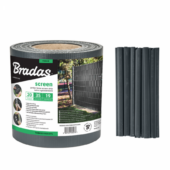 Kép 1/3 - Bradas Kerítéstakaró szalag 19 cm x 35 m, 450 g / m2, antracit