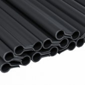 Kép 1/2 - Rögzítő kapcsok Bradas kerítéstakaró szalaghoz szürke, 19 cm, 20 db/csomag