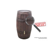 Kép 9/9 - Esővízgyűjtő "Barrique" 250 L sötétbarna, kis hordó csap nélkül