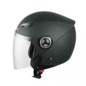 Kép 2/2 - Helmet66 FG101 matt fekete nyitott bukósisak, L, 59/60 cm