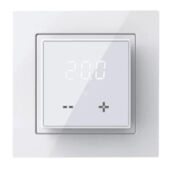 Kép 1/3 - Tokyo Solar LCD kijelzős manuális termosztát, padló érzékelővel 3200W/16A