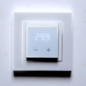 Kép 2/3 - Tokyo Solar LCD kijelzős manuális termosztát, padló érzékelővel 3200W/16A
