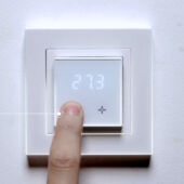 Kép 3/3 - Tokyo Solar LCD kijelzős manuális termosztát, padló érzékelővel 3200W/16A