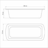 Kép 3/4 - Tramontina brasil tégla alakú tortaforma, 26 cm