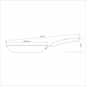 Kép 4/6 - Tramontina sicilia serpenyő starflon, ø 24 cm - 1,2 l