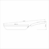 Kép 4/6 - Tramontina sicilia serpenyő starflon, ø 28 cm - 2 l