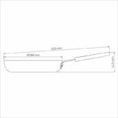 Kép 3/5 - Tramontina professional alu serpenyő kerámia bevonattal, ø 28 cm - 3,1 l