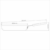 Kép 3/5 - Tramontina professional alu serpenyő kerámia bevonattal, ø 32 cm - 4,3 l