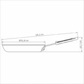 Kép 3/5 - Tramontina professional alu starflon serpenyő tapadásmentes bevonattal, ø 30 cm - 3 l
