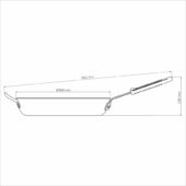 Kép 3/5 - Tramontina professional alu starflon serpenyő tapadásmentes bevonattal, ø 36 cm - 5,6 l