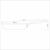 Kép 3/4 - Tramontina trento öntöttvas serpenyő, ø 26 cm - 2.1l