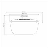 Kép 3/4 - Tramontina trento öntöttvas lábos, ø 24 cm - 4 l