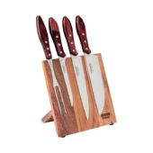 Kép 1/1 - Tramontina churrasco polywood késkészlet mágneses tartóban 5 db