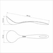 Kép 4/5 - Tramontina ability black nylon merőkanál
