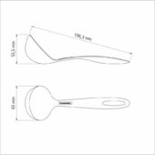 Kép 4/5 - Tramontina ability black nylon szószos kanál