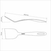 Kép 4/5 - Tramontina ability black nylon egyenes spatula