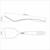 Kép 4/5 - Tramontina ability black nylon egyenes spatula